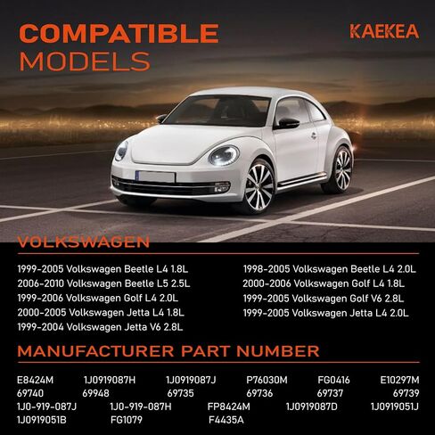 E8424M مجموعة وحدة مضخة الوقود الكهربائية المتوافقة مع Volkswagen Beetle 1998-2010 Golf 1999-2006 Jetta 1999-2005 1.8L 2.0L 2.5L 2.8L استبدال 1J0919087H 1J0919087J P76030M FG0416 E10297M in Kuwait