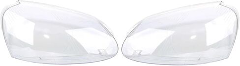 Car Front Headlight Lens Covers Compatible For Golf 5 MK 5 2005 2009 Transparent Housing Front Headlights Lens Shell Glass Lampcover(1pair) in Saudi Arabia