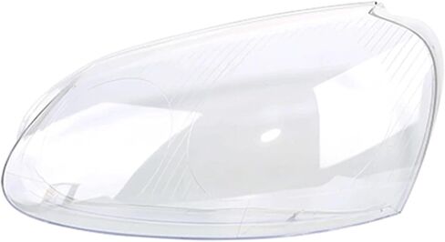 Car Front Headlight Lens Covers Compatible For Golf 5 MK 5 2005 2009 Transparent Housing Front Headlights Lens Shell Glass Lampcover(1pair) in Saudi Arabia