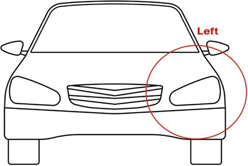 Auto Accessory Front Headlight Cover Compatible For ChangAn CS75 2013 2014 2015 2016 2017 Headlight Lens Shell Replace Original Lampshade(Left) in Saudi Arabia