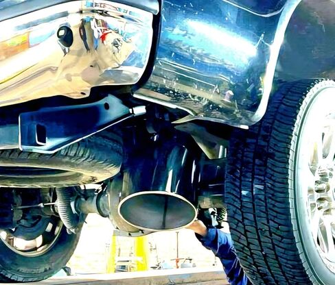 POLISHED STAINLESS STEEL 4" X 12" X 18" ROLLED ANGLE DIESEL EXHAUST TIP in Saudi Arabia