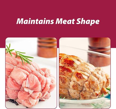 HIC Kitchen Roasting Holiday Turkey Lacer Kit, Cotton Butcher’s Twine, Reusable Stainless Steel Pins, For Trussing Rolled Or Stuffed Poultry And Meat, Set of 2 in Saudi Arabia