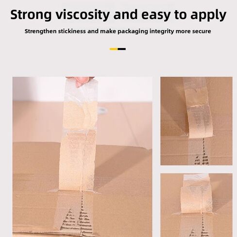 Strong Adhesive 6 Rolls Packaging Tape, 1.89in x 60y, Heavy Duty Adhesive Tape with Free Tape Cutter for Shipping, Office，Moving, Packing（Total 360y） in Saudi Arabia