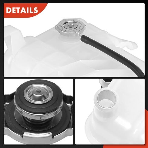 A-Premium Engine Coolant Overflow Recovery Reservoir Tank [with Cap & Tubing] Compatible with Chevrolet Express 2500 3500 & GMC Savana 2500 3500, 1996-2002, 6.5L - Front Side in Saudi Arabia