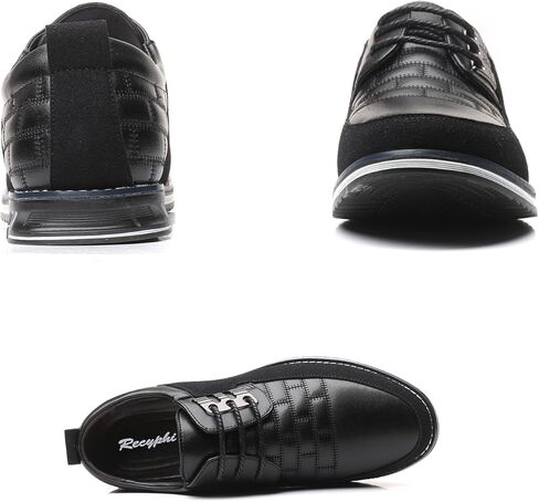 Recyphi Men’s Oxford Derby Orthopedic Leather Shoes Formal Luxury Business Dress Shoes Lace-up Walking Driving Loafers Dress Sneakers in Kuwait