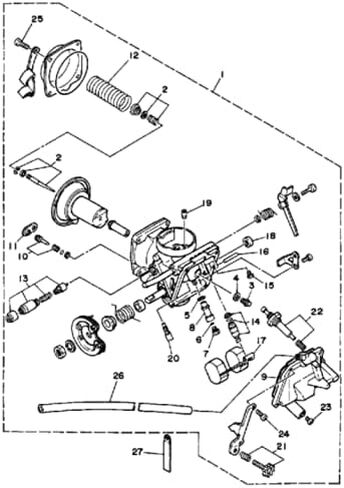 Carburetor Fits Yamaha V Star 250 Virago XV 250 Route 66 XV250 (1988-2015) in Saudi Arabia