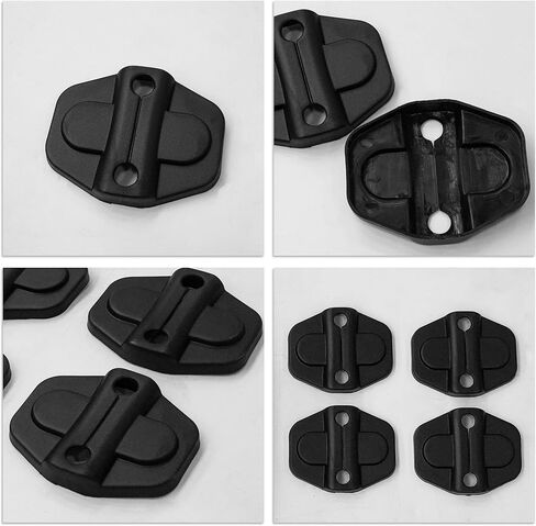 Oudesi 4 قطع غطاء قفل باب السيارة واقي من البلاستيك ABS، خيارات محددة لسيارة Jeep Wrangler JL JLU 2018-2025، Jeep Gladiator JT 4XE 392، غطاء قفل الباب بإبزيم أسود غير لامع in Saudi Arabia