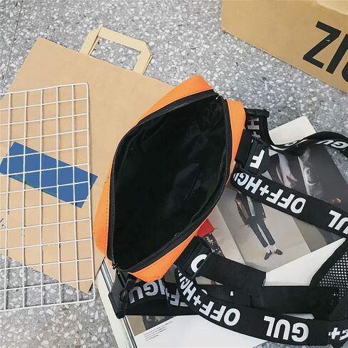 Kedejin للجنسين حزم الخصر حقيبة الصدر، الهيب هوب نمط سترة حقيبة كروسبودي حقيبة الصدر تلاعب الصدرية للسفر المشي لمسافات طويلة الرياضة في الهواء الطلق، رمادي فاتح، 26 * 6 * 21 سم in Kuwait