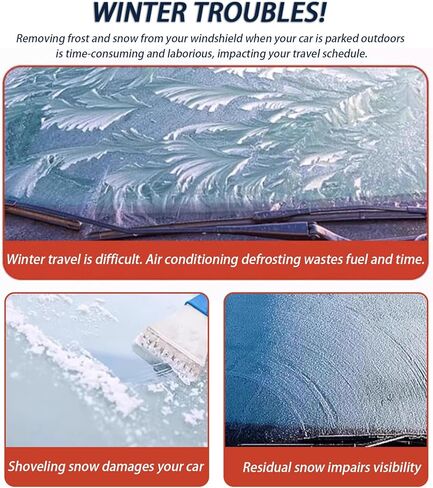 Car Windshield Cover for BMW X1 X2 X3 X4 X5 X6 X7 SUVs, Automotive Windshield Snow Covers with Side Window & Rearview Mirror Protector, Windshield Cover for Ice and Snow,B SUV in Saudi Arabia