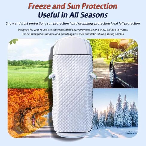 Car Windshield Cover for BMW X1 X2 X3 X4 X5 X6 X7 SUVs, Automotive Windshield Snow Covers with Side Window & Rearview Mirror Protector, Windshield Cover for Ice and Snow,B SUV in Saudi Arabia