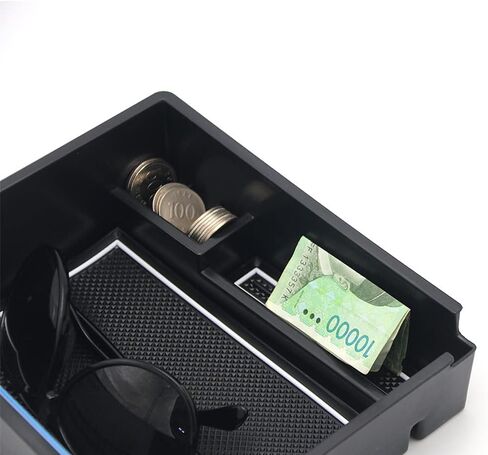 Cnaurda Armrest Storage Box Organizer Center Console Tray Compatible with 2022-2023 Genesis GV70 Automotive Accessories in Saudi Arabia