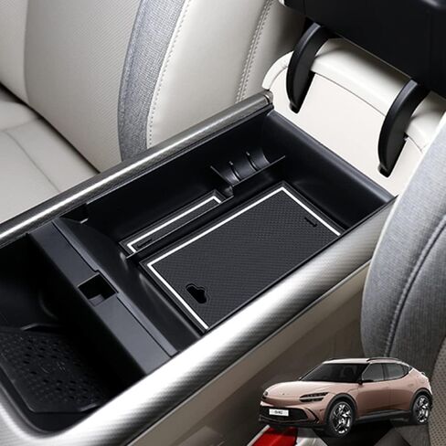 Cnaurda Armrest Storage Box Organizer Center Console Tray Compatible with 2022-2023 Genesis GV70 Automotive Accessories in Saudi Arabia