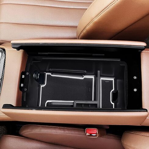 Cnaurda Armrest Storage Box Organizer Center Console Tray Compatible with 2022-2023 Genesis GV70 Automotive Accessories in Saudi Arabia