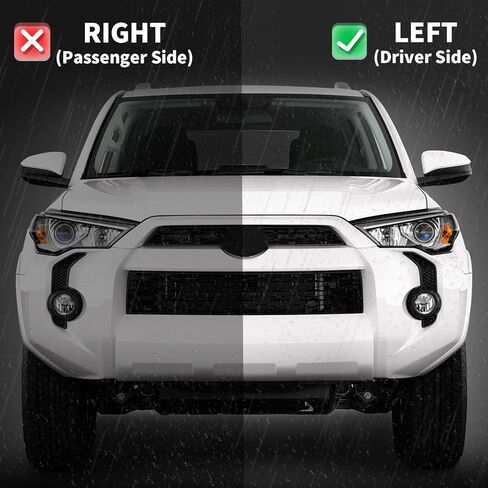 مجموعة المصابيح الأمامية القديمة متوافقة مع Toyota 4runner SUV 2014-2020، استبدال المصابيح الأمامية الهالوجين من مصنع OE، جانب السائق، TO2518150 8117035570، 8117035571 in Saudi Arabia