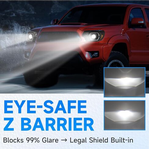 ELH 500% مجموعات المصابيح الأمامية الأكثر سطوعًا تناسب 2012 2013 2014 2015 12 13 14 15 تويوتا تاكوما مع LED DRL كشافات أمامية سوداء الإسكان العنبر عاكس in Kuwait