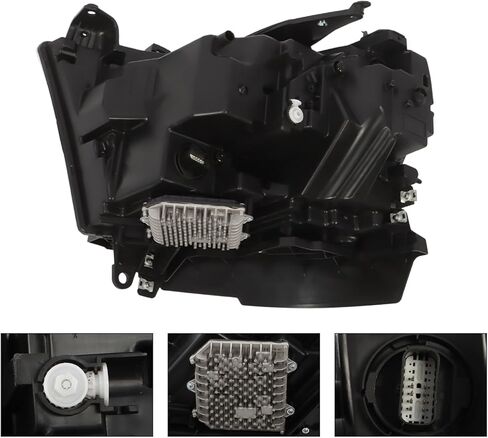 مجموعة المصابيح الأمامية للركاب متوافقة مع Ram 1500 Laramie/Rebel 2019-2024 w/DRL المصابيح الأمامية اليمنى 68533272AB in Kuwait