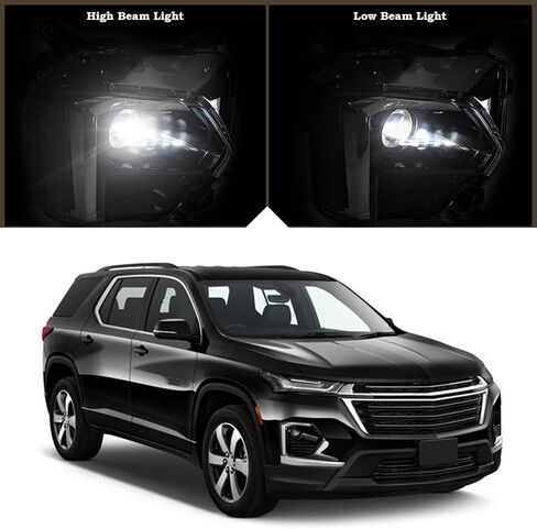 Right Passenger Side LED Headlight Compatible for 2022 2023 Chevy Traverse Chevrolet Head lamp without LED DRL 85596374 GM2503525 in Saudi Arabia