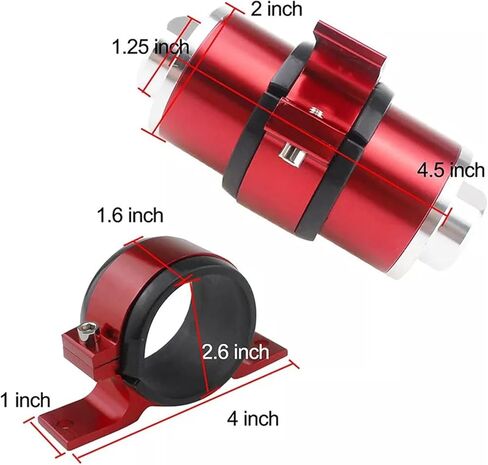AN6 AN8 AN10 Inline Filter, 30 micron red in Saudi Arabia