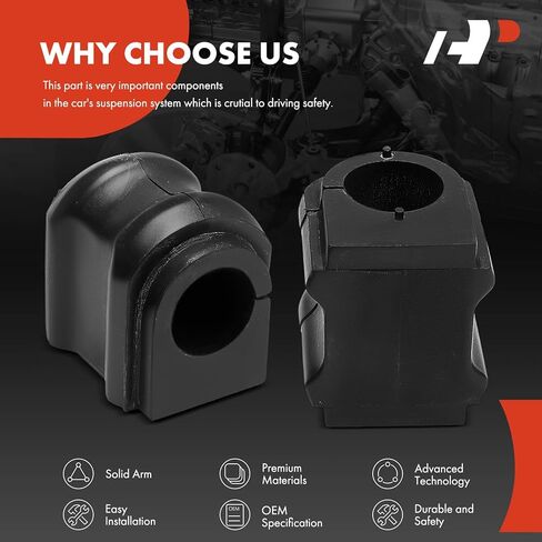 A-Premium 2 x Front Sway Bar Bushing Kit, Compatible with Toyota Prius 2016-2019, Prius AWD-e 2019 in Saudi Arabia