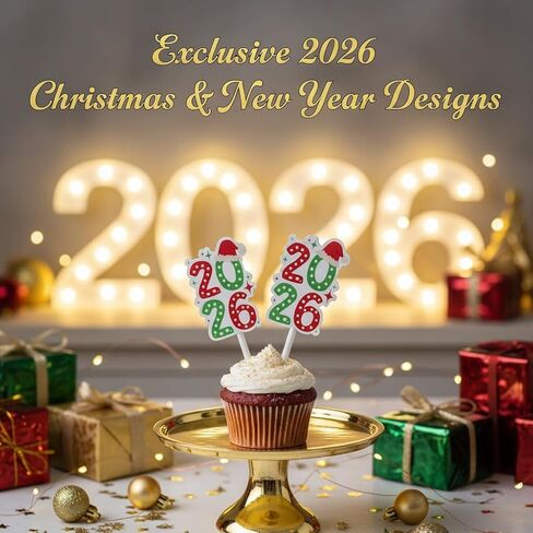 10 قطع من أغطية كعكة عيد الميلاد 2026، مجموعة زينة كعكة عيد الميلاد المجيد من الأكريليك، لوازم حفلات العطلات، اختيارات كعكة احتفالية ملونة لحفلات عيد الميلاد، احتفالات الشتاء وديكور الحلوى in Saudi Arabia