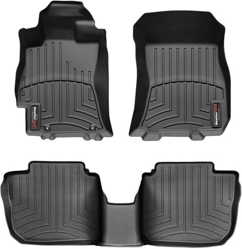 Weathertech Custom Fit FloorLiners for Subaru Legacy, Outback, 1st & 2nd Row (44259-1-2), Black in Saudi Arabia