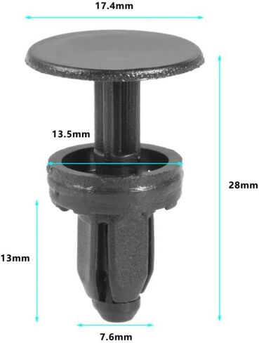 30 Pieces Push Type Retainer Fasteners For Civic Del Sol Compatible With 91508-SR3-000 91508SR3000 Auto Cowl Panel Clips in Saudi Arabia