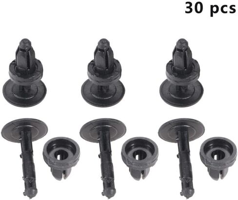 30 Pieces Push Type Retainer Fasteners For Civic Del Sol Compatible With 91508-SR3-000 91508SR3000 Auto Cowl Panel Clips in Saudi Arabia