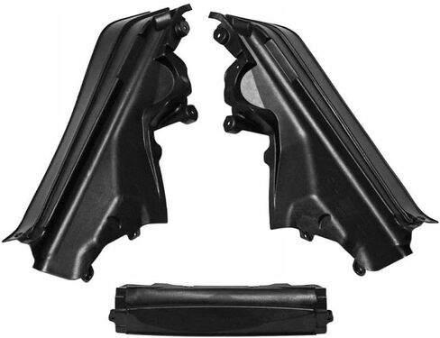 3 Piece Set Car Engine Upper Compartment Partition Panels For X5 X6 E70 Compatible With 51717169420 51717169421 51717169419 Black Plastic in Saudi Arabia