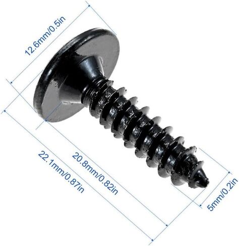 5 Pack Flat Head Tapping Screws Compatible With Bumpers Phillips For Accord CR-V CR-Z HR-V Civic Vehicle Parts in Saudi Arabia