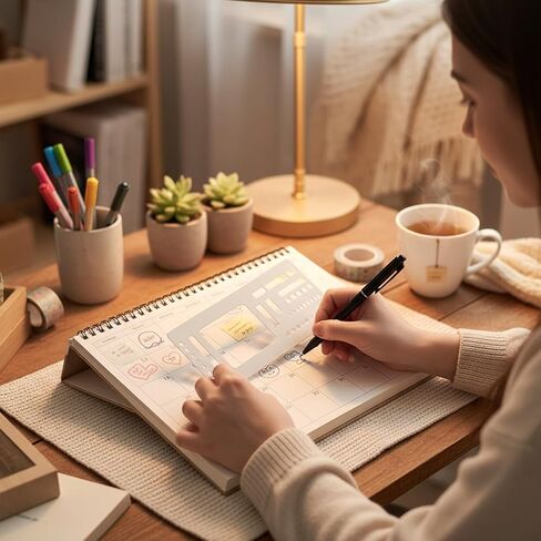 9pcs Handmade Flexible Record Template, Reusable Journal Stencils for Planner, Calendar Template Stencil, Lines & Boxes, Calendars & Daily Planning 13.5x5.8cm in Kuwait