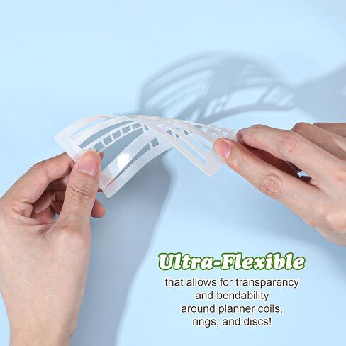 9pcs Handmade Flexible Record Template, Reusable Journal Stencils for Planner, Calendar Template Stencil, Lines & Boxes, Calendars & Daily Planning 13.5x5.8cm in Kuwait