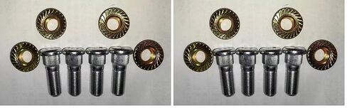 Wheel Hub Bolt Studs # 92153-1915 & Nuts 92210-0603 Replacement for 2008-2023 Kawasaki Teryx 750 800 KRX1000 & 16-23 Mule PRO-DX DXT, PRO-FX FXT UTVs in Saudi Arabia