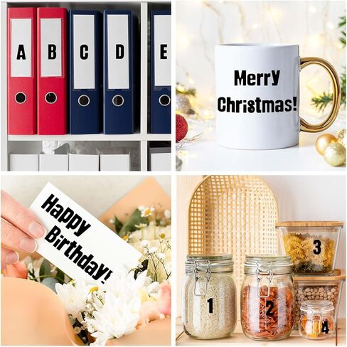 1296 قطعة من 16 ورقة ملصق حروف، أرقام صندوق بريد من الفينيل ذاتية اللصق مقاومة للماء، ملصق أرقام أبجدية للتوقيع، دفتر الملاحظات، ديكور الفصل الدراسي، الباب (1 بوصة أحمر) in Kuwait