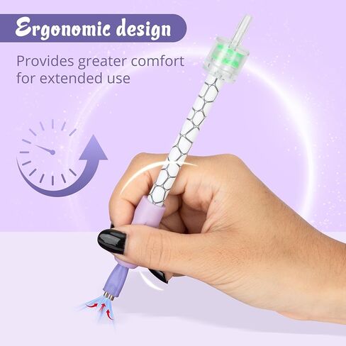 Ergonomic Diamond Painting Pen with 4 Tips, 11-Piece 5D Dotting Pen Kit with Accessories, Ideal Tool for Beginners, Suitable for Diamond Art and Nail DIY in Kuwait