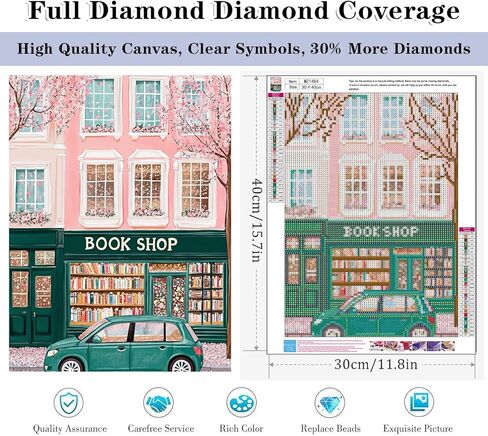 HHMATITS Book Diamond Art Kits for Adults - 5D Rose Book Diamond Painting for Adults Beginners, DIY Round Full Drill Diamonds Art Home Decor Gift 14x14 Inch in Saudi Arabia