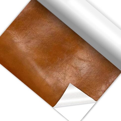 Self Adhesive Faux Leather Repair Patch,1Roll 15x78 Inch Leather Repair Tape for Furniture,Couch Tape for Couches,Bed,Car Seats,Chair,Light Brown in Saudi Arabia