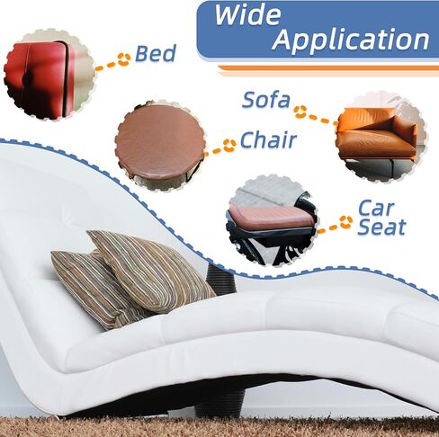 Self Adhesive Faux Leather Repair Patch,1Roll 15x78 Inch Leather Repair Tape for Furniture,Couch Tape for Couches,Bed,Car Seats,Chair,Light Brown in Saudi Arabia