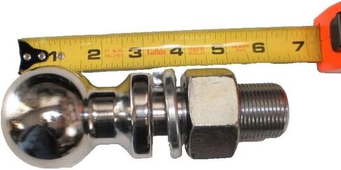 EX70C-C 2-5/16" Trailer Hitch Ball 1.25" Shank Chrome 30K Heavy Duty Forged - for Brophy - Trailer Ball in Saudi Arabia