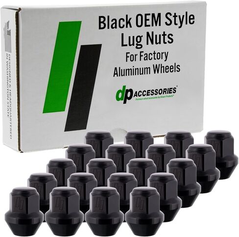 DPAccessories Lug Nuts Compatible with 2006-2013 Volvo C70 | Chrome OEM Style | Factory Aluminum Wheels Only | Set of 20 Wheel Nuts | DVOC7002F-CH/1 in Saudi Arabia