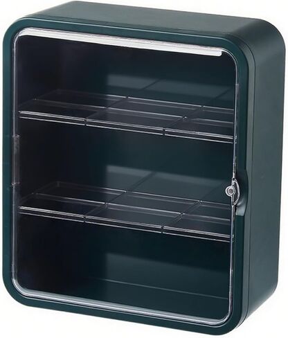 Model Toy Action Figure Display Case Mounted on Clear Wall in Saudi Arabia