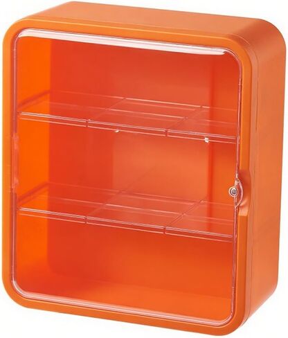 Model Toy Action Figure Display Case Mounted on Clear Wall in Saudi Arabia