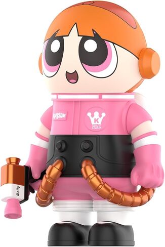 POP MART MEGA Space Molly 400%+100% The Powerpuff Girls-Blossom Collection Figurine, 400%: 11.8 Inch+100%: 2.76 Inch Height, Toys for Modern Home Décor, Collectible Art Toy in Saudi Arabia
