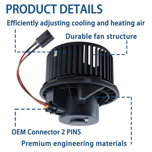 محرك سخان تكييف التيار المتردد مع مروحة محركات HVAC مناسبة لـ 1999-2008 Chevy Avalanche Silverado Suburban Tahoe لـ GMC Sierra Yukon/Escalade. يستبدل # 89018758، PM2728، 52400425 in Saudi Arabia