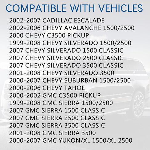 محرك سخان تكييف التيار المتردد مع مروحة محركات HVAC مناسبة لـ 1999-2008 Chevy Avalanche Silverado Suburban Tahoe لـ GMC Sierra Yukon/Escalade. يستبدل # 89018758، PM2728، 52400425 in Saudi Arabia