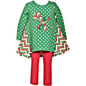 Bonnie Jean Christmas Holiday Hanging Ornaments Legging Set for Infant, Toddler, and Little Girls in Kuwait