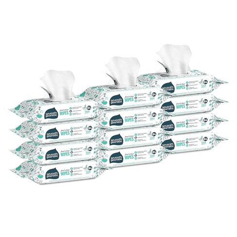 Seventh Generation Free & Clear Travel Baby Wipes 30Ct, 30 CT in Saudi Arabia