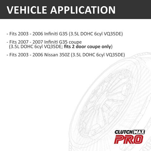 ClutchMaxPRO Performance Stage 1 Clutch Disc Plate with Alignment Tool Compatible with 2003-2006 Infiniti G35 350Z VQ35DE, 2007 G35 Coupe 3.5L V6 (CPLC51024R1DEAT-06072-ST1) in Saudi Arabia