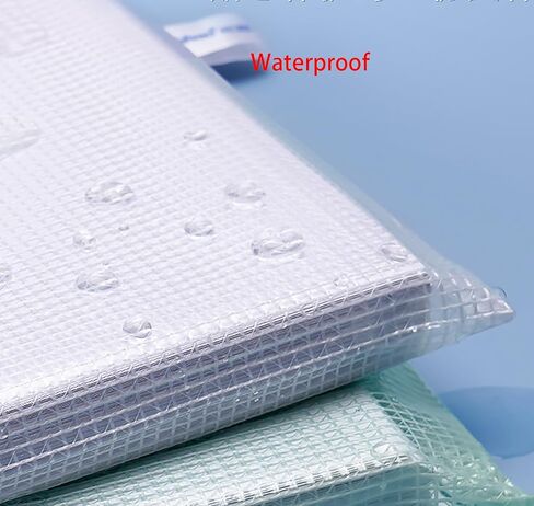 Zipper Documents Storage Bag, 10 Pack A4 Size Plastic Waterproof 13 Inch x 9 Inch File Envelopes for Study and Office (10) in Saudi Arabia
