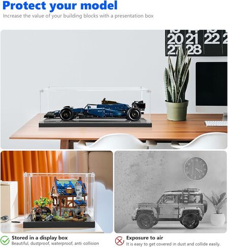 حافظة عرض أكريليك لسيارة Lego 2022 Ford-GT 42154، صندوق عرض مقاوم للغبار لسيارة Lego 42154، الحجم: 17.72 × 7.87 × 6.69 بوصة (غير متضمن في الطراز) in Kuwait