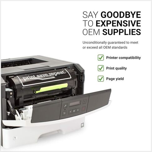 طباعة، حفظ، تكرار. خرطوشة حبر معاد تصنيعها عالية الإنتاجية من Lexmark B341H00 لطابعة الليزر B3340، B3442، MB3442 [3000 صفحة] in Kuwait